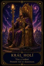 Tarotova karta Král holí
